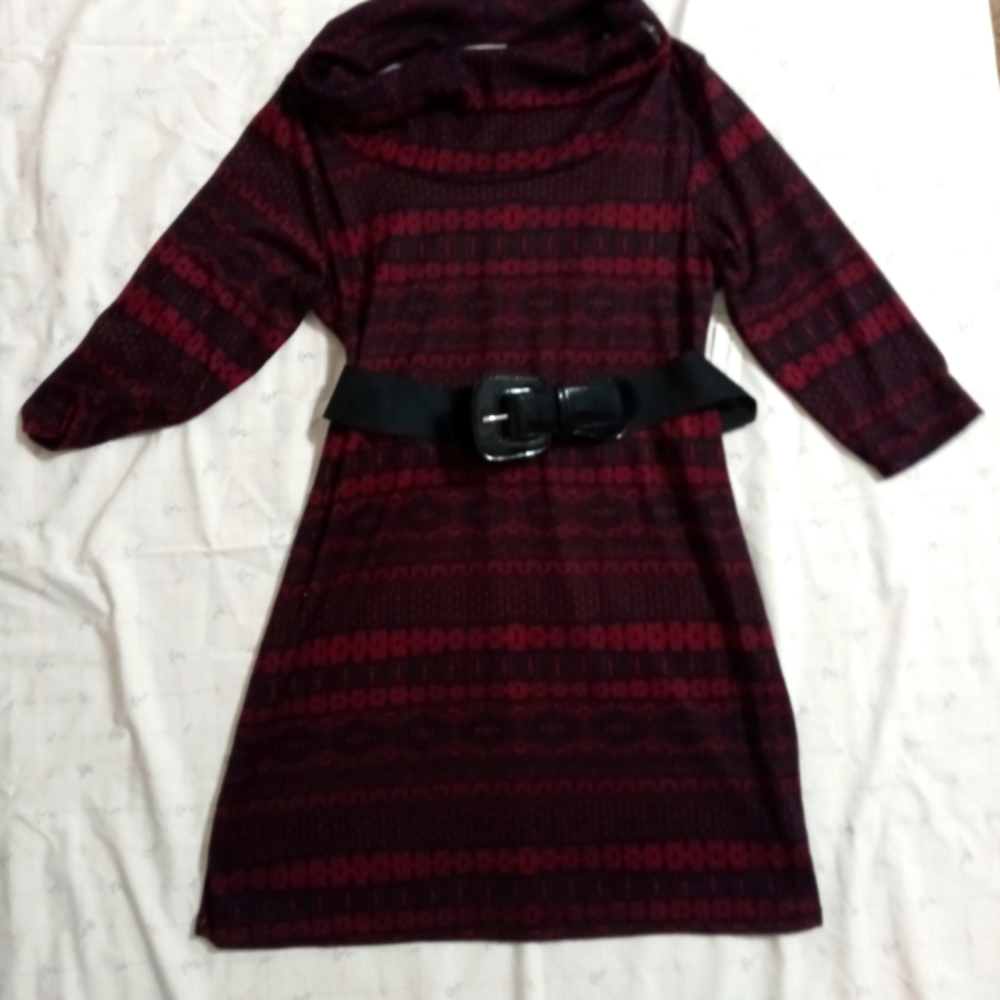 Belted Fitted Dress